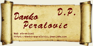 Danko Peralović vizit kartica